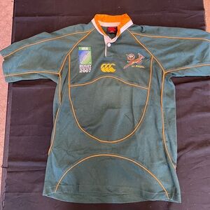 2007 Official SA Springboks IRB Rugby World Cup Champions Team Jersey Sz Age 12